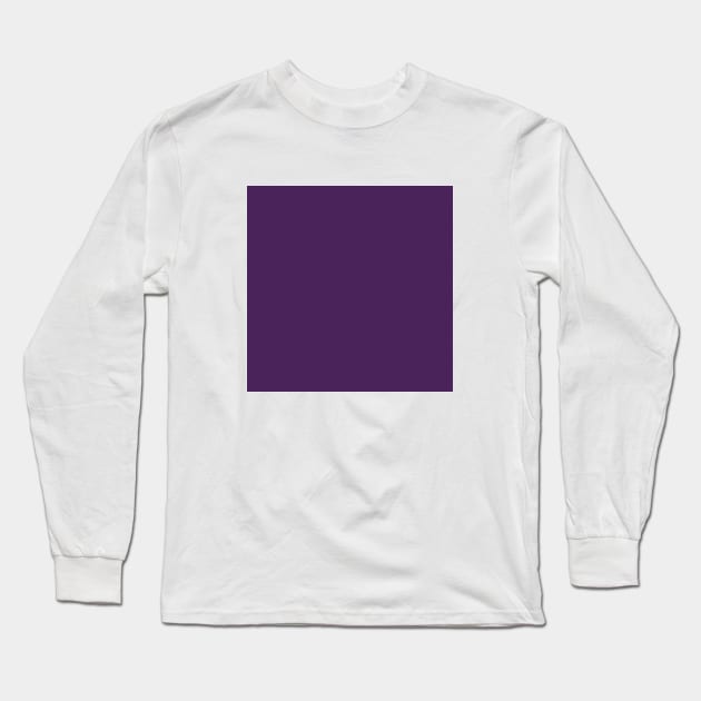 Solid Purple Color Long Sleeve T-Shirt by Tilila